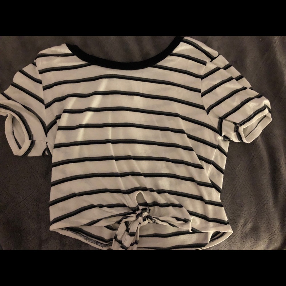 Striped crop top